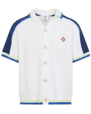 CASABLANCA Crochet Shirt - Blue