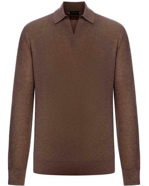 ZEGNA Cashmere Polo - Brown