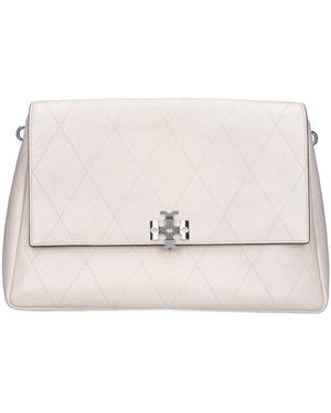 Tory Burch Charlie Shoulder Bag - Natural