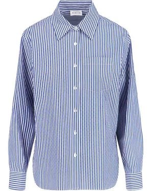 P.A.R.O.S.H. Striped Shirt With Rhinestones - Blue