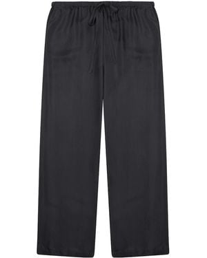 Alysi Wide Pants With Drawstring - Blue