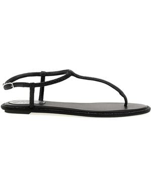 Rene Caovilla Diana Sandals - Black