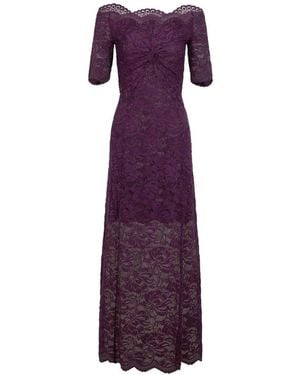 Rabanne Abrigo Largo - Morado