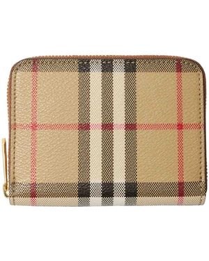 Burberry Mn Zip Around - Natural