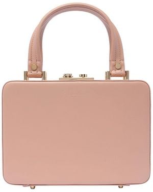 Gianvito Rossi Val Peach Handbag Push Lock - Pink