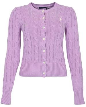 Polo Ralph Lauren Cable-Knit Jumper - Purple
