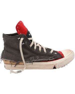 Maison Margiela High Top Sneakers With Destructured Details - Pink