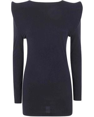 Junya Watanabe Long Sleeves Boat Neck Jumper - Blue