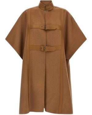 Twinset Wool Cape - Brown