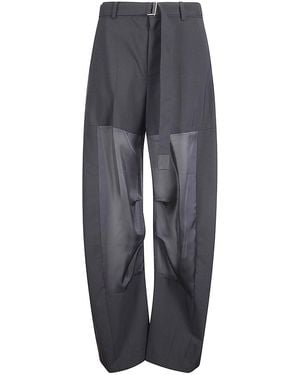 Sacai Wool Suiting Trousers - Grey