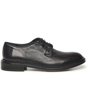 Sturlini Leather Lace-Up Shoes - Black