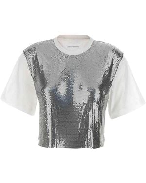 Rabanne Metal Mesh T-Shirt - Grey
