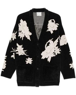 forte_forte Jacquard Cardigan - Black