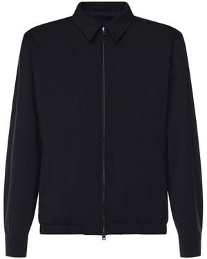 Herno Lightweight Diagonal Shacket - Blue