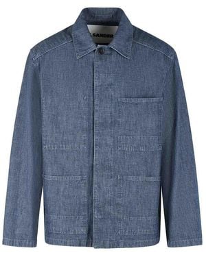 Jil Sander Cotton Jacket - Blue