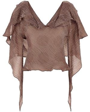 Kiko Kostadinov Plexus Blouse - Brown