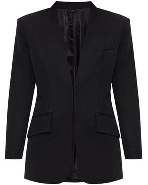 The Attico Wool Gabardine Jacket - Black