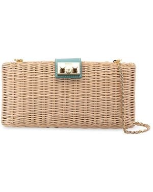 Rodo Wicker Clutch - Natural