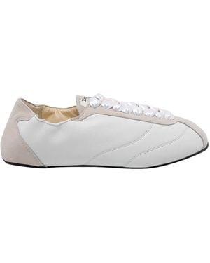 Repetto Silk Tennis Trainers - White