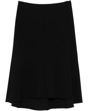 Jil Sander Asymmetric Short Skirt - Black