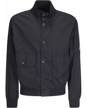 C.P. Company Chrome-R Jacket With Front Pockets - Blue