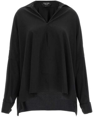 Tom Ford Crepe De Chine Shirt - Black