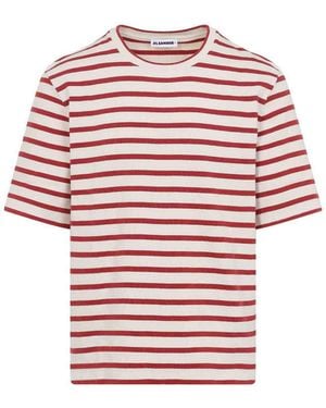Jil Sander Cotton T-Shirt - Red