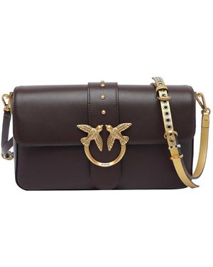 Pinko Love One Slouchy Crossbody Bag - Black