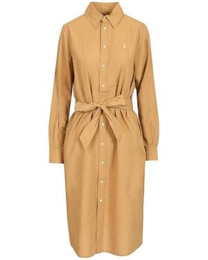 Polo Ralph Lauren Shirt Dress - Natural