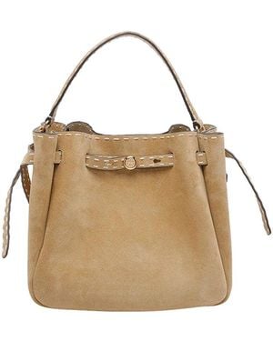 Tory Burch Suede Romy Bucket Bag - Metallic