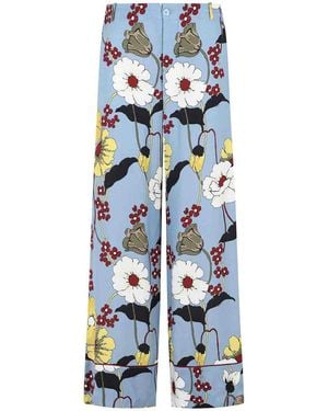 Marni Viscose Pants - Blue