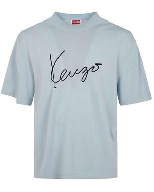 KENZO Signature T-Shirt - Blue