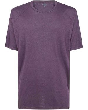 MD75 Linen Oversized T-Shirt - Purple