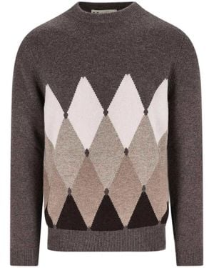 Ballantyne Cashmere Sweater - Gray