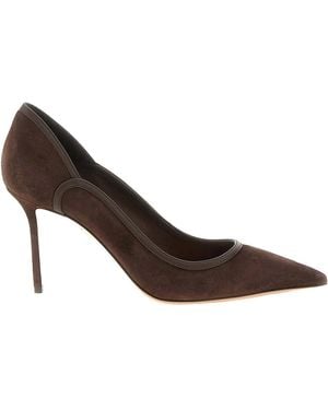 Aquazzura Plush Suede Pumps - Brown