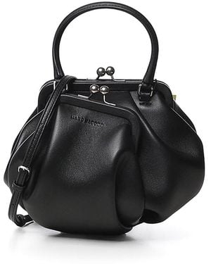Marc Jacobs Wave Kisslock Nappa Leather Bag - Black