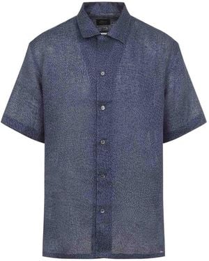 Brioni Cuban Shirt - Blue