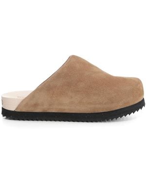 WUD Suede Clogs - Brown