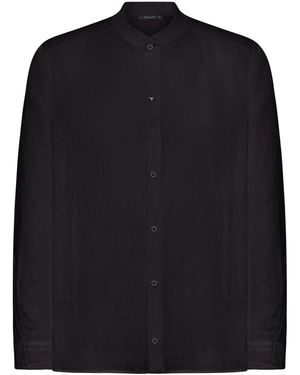 Transit Mandarin Collar Shirt - Black
