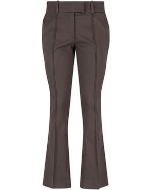 The Attico Bootcut Trousers - Grey