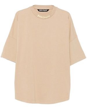Palm Angels 3/4-Sleeve T-Shirt - Natural