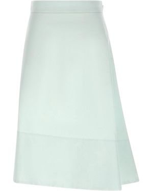 Jil Sander Asymmetric Midi Skirt - Blue