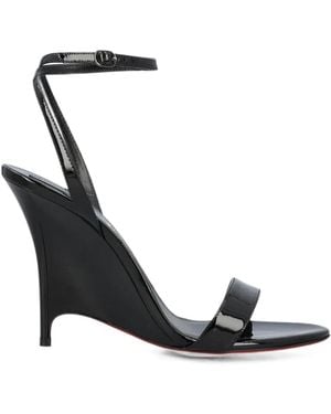 Christian Louboutin Zeezeenella Patent Leather Sandals - White