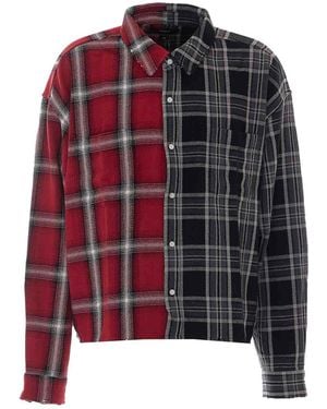 Purple Brand Check Shirt - Red