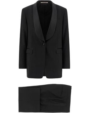 Tagliatore Tuxedo Dress - Black