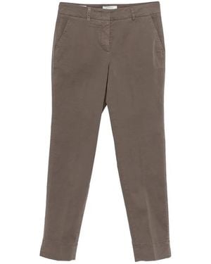 Peserico Straight Leg Trousers - Grey