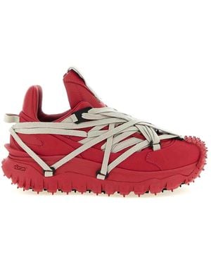 Rick Owens Cowhide Athletic Trainers - Red