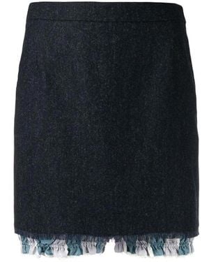 Thom Browne Layered Mini Skirt - Blue