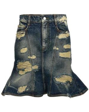 Marc Jacobs Falda Semilarga - Azul