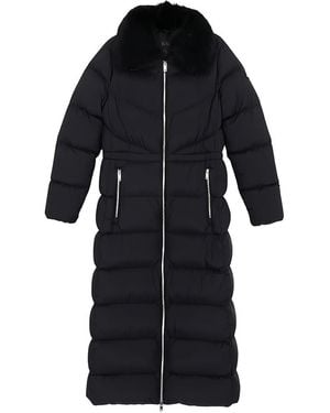 Moose Knuckles Long Down Jacket - Black